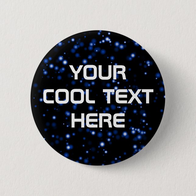 "Space Hike" Template 6 Cm Round Badge (Front)