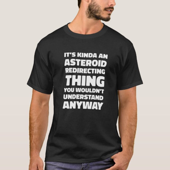 Space Hilarious Solar System - Planets Astroid Red T-Shirt (Front)