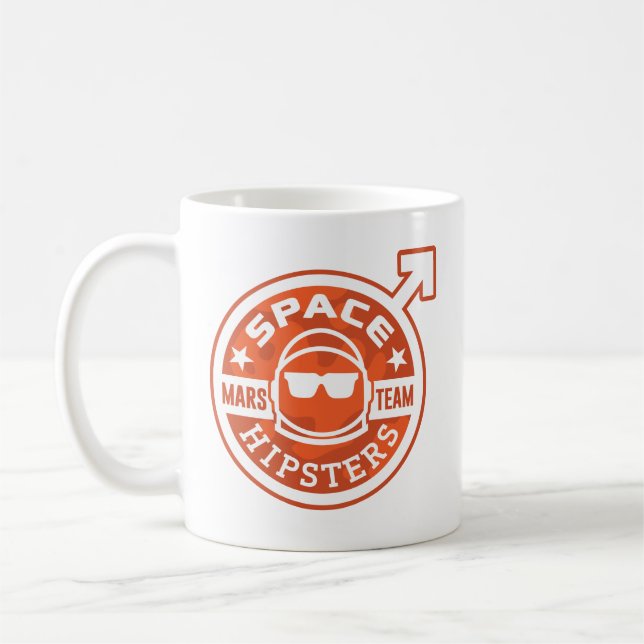 Space Hipsters® MARS TEAM 11-oz Coffee Mug (Left)