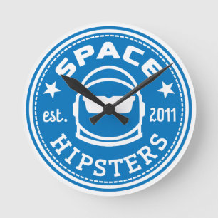 Space Hipsters Wall Clock