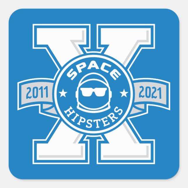 Space Hipsters® X Logo Stickers (Front)