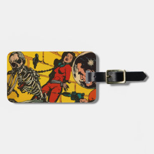 Space Horror - Vintage Science Fiction Comic Art Luggage Tag