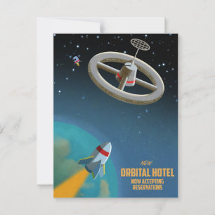 Space Hotel Postcard