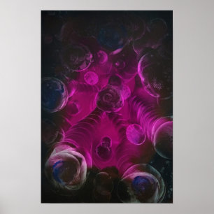 Space II - Award Winning Hand Painted Abstract Poster