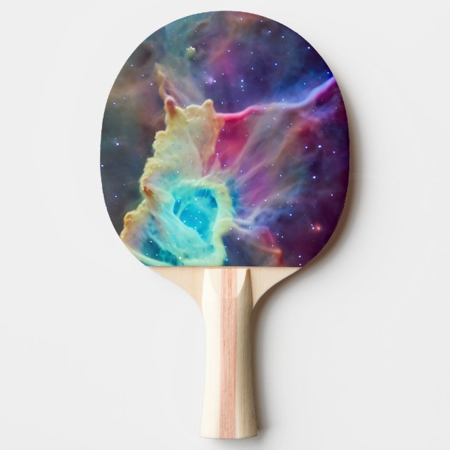 Space-Inspired  Galaxy Table Tennis Ping Pong Paddle (Front)