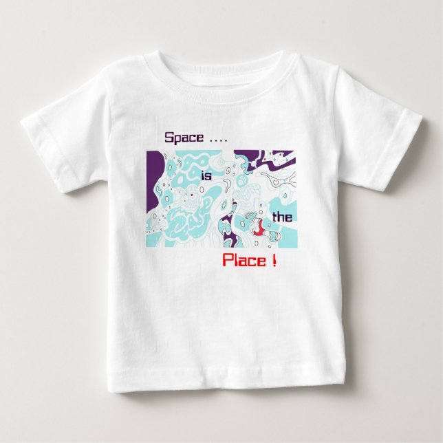 Space is the Place! abstract t-shirt (Front)