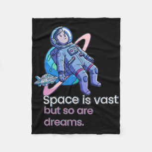Space Is Vast Fleece Blanket