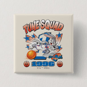 SPACE JAM™ BUGS BUNNY™ #1 Basketball Graphic 15 Cm Square Badge