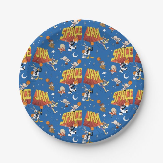 SPACE JAM™ TUNE SQUAD™ Outter Space Pattern Paper Plate (Front)