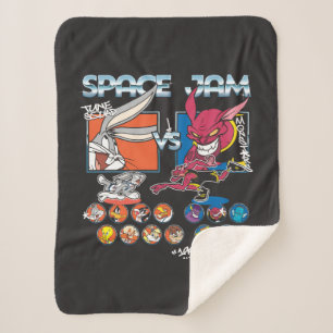 SPACE JAM™ TUNE SQUAD™ VS Monstars Roster Graphic Sherpa Blanket
