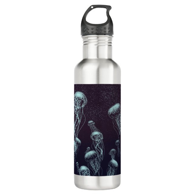 Space Jellyfish 710 Ml Water Bottle (Front)