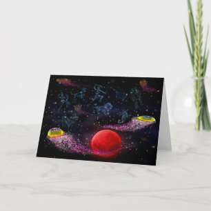 Space Jellyfish Tentacles Card