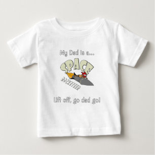 Space journey of a rocketeer  baby T-Shirt