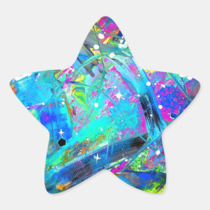 Space Juice Star Sticker