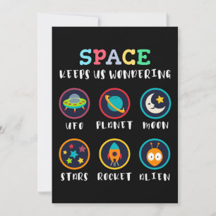 Space keeps us wondering invitation