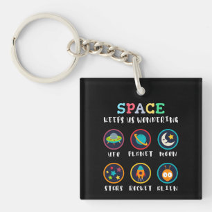 Space keeps us wondering key ring