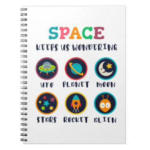 Space keeps us wondering notebook