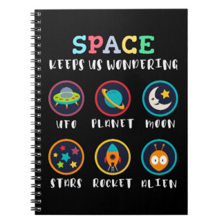 Space keeps us wondering notebook