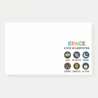 Space keeps us wondering post-it notes