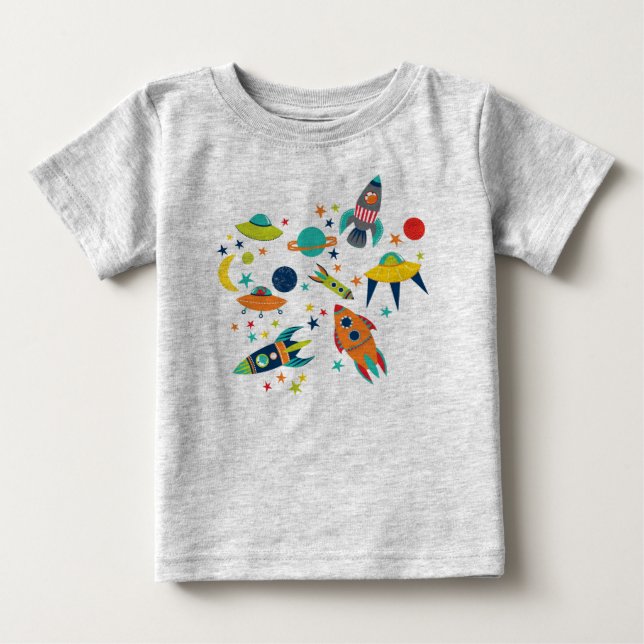Space Kids Baby T-Shirt (Front)