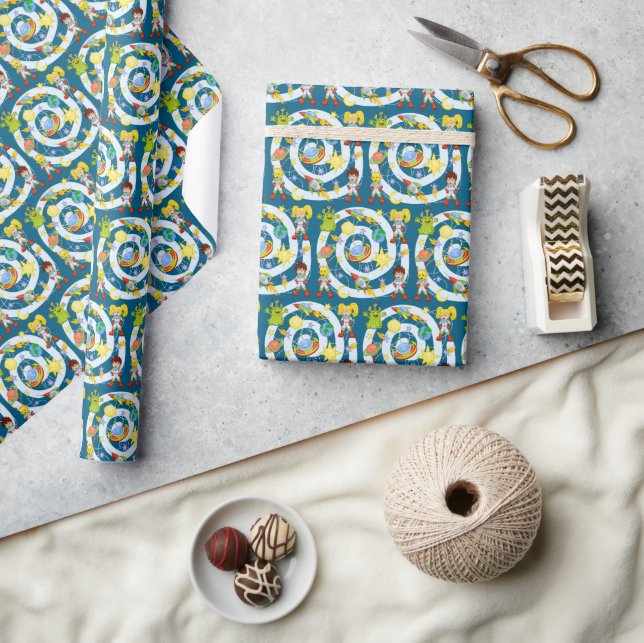 Space Kids Wrapping Paper (Crafts)