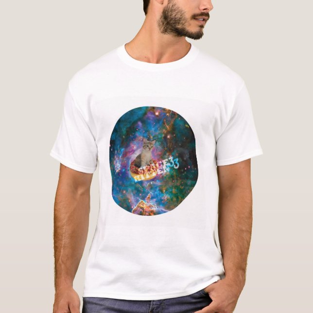 Space Kitten Merch T-Shirt (Front)