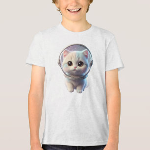 Space Kitty 3D Tri-Blend Shirt