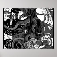 Space Kraken Poster