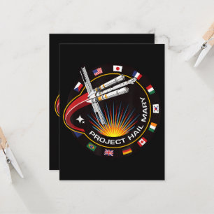 Space Mission Patch Card