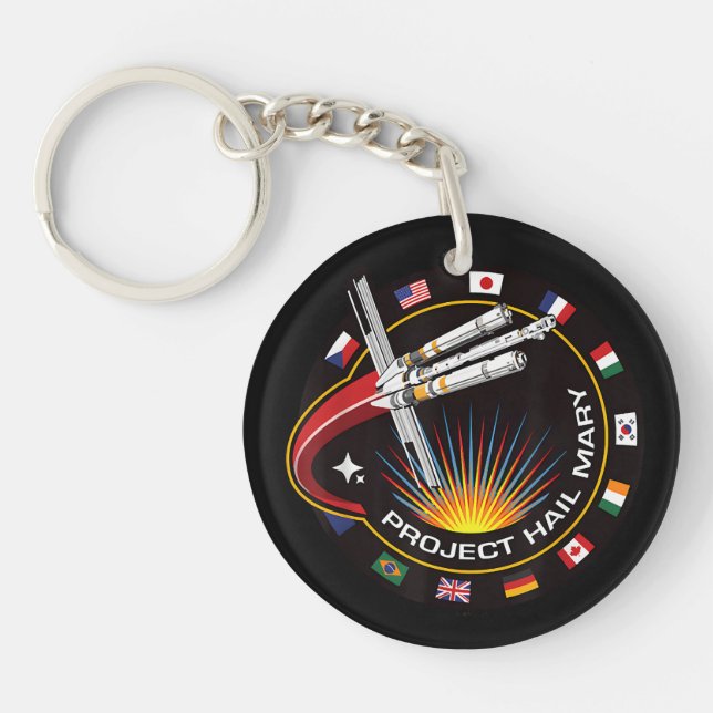 Space Mission Patch Key Ring (Front)