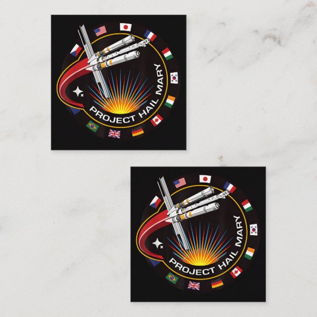 Space Mission Patch Loyalty Card (Front/Back)