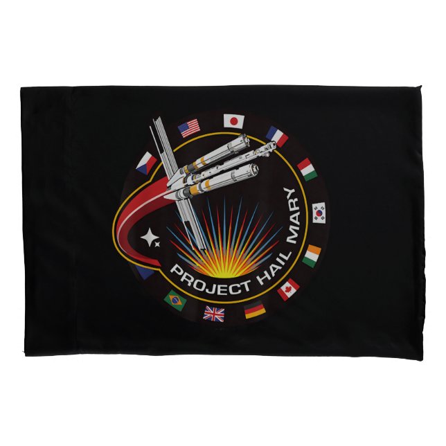 Space Mission Patch Pillowcase (Front)