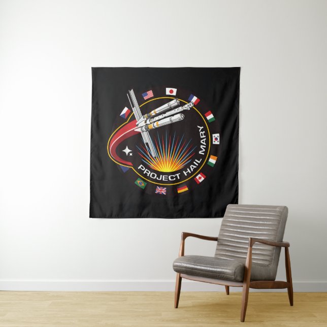 Space Mission Patch Tapestry (In Situ)