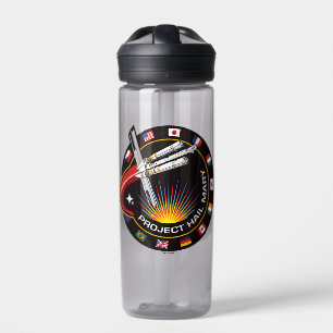 Space Mission Patch Water Bottle