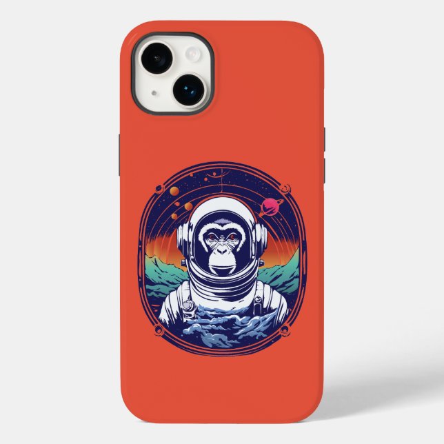 Space Monkey Astronaut Case-Mate iPhone Case (Back)