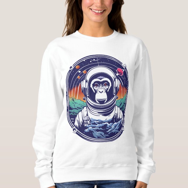 Space Monkey Astronaut Sweatshirt (Front)