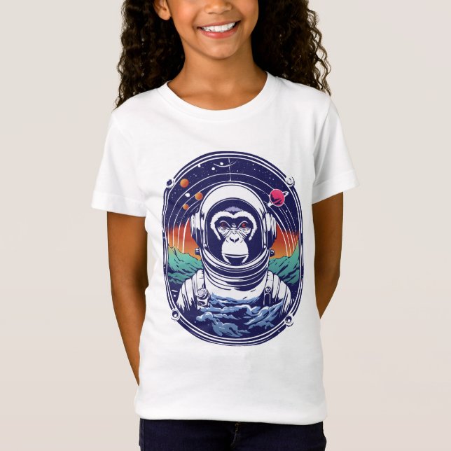 Space Monkey Astronaut T-Shirt (Front)
