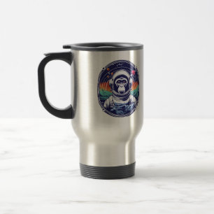 Space Monkey Astronaut Travel Mug