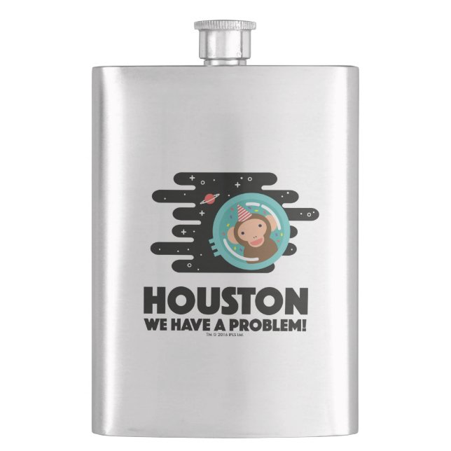 Space Monkey Hip Flask (Front)