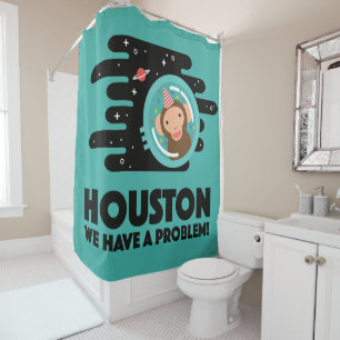 Space Monkey Shower Curtain