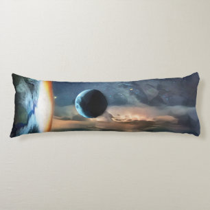 Space, Moon And Earth Body Cushion
