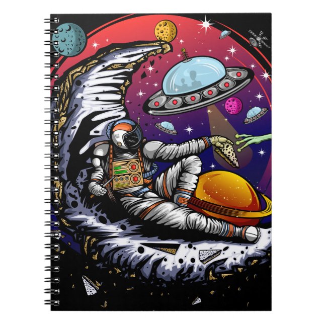 Space Moon Cheese Notebook (Front)
