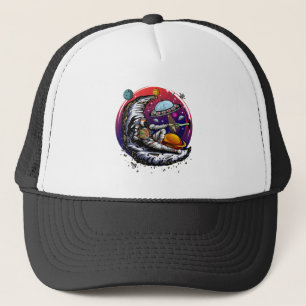 Space Moon Cheese Trucker Hat
