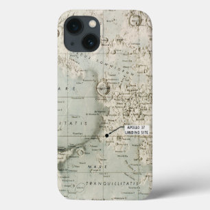 SPACE: MOON MAP, 1972 iPhone 13 CASE