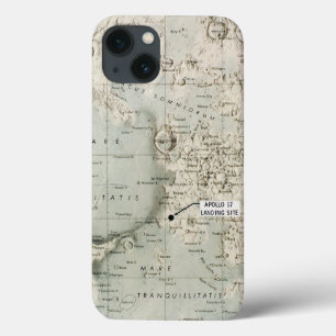 SPACE: MOON MAP, 1972 iPhone 13 CASE