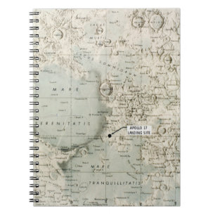 SPACE: MOON MAP, 1972 NOTEBOOK