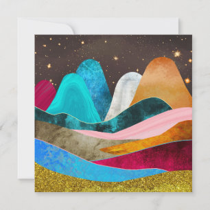 Space Mountains Invitation