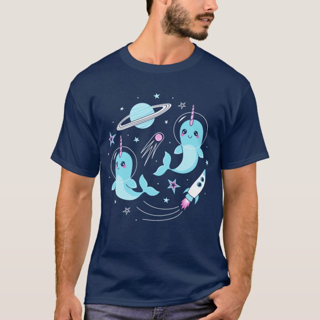 Space Narwhals T-Shirt (Front)