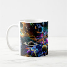 Space Nebula and Planets