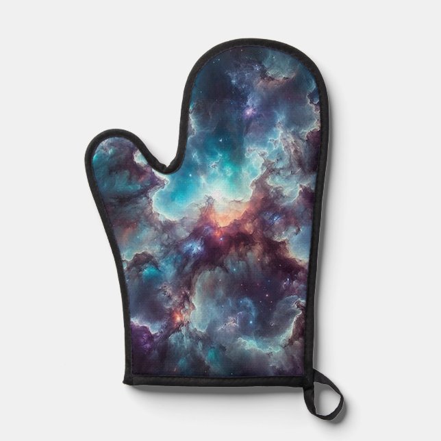 Space Nebula Oven Mitt (Front)